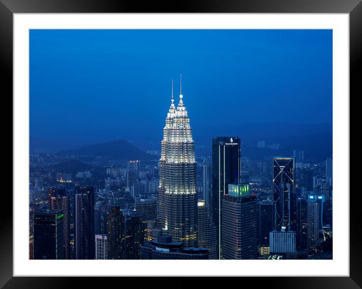 Petronas Towers Framed Mounted Print by david harding