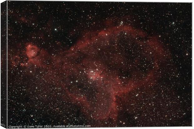 Heart Nebula Canvas Print by David Tyrer