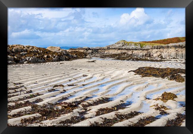 Sand Ripples on Arisaig Beach, Highlands, Scotland Framed Print by Dave Collins