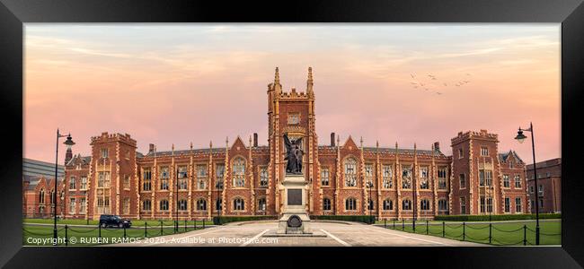 The Queen's University of Belfast, Northern Irelan Framed Print by RUBEN RAMOS