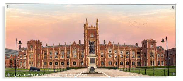 The Queen's University of Belfast, Northern Irelan Acrylic by RUBEN RAMOS