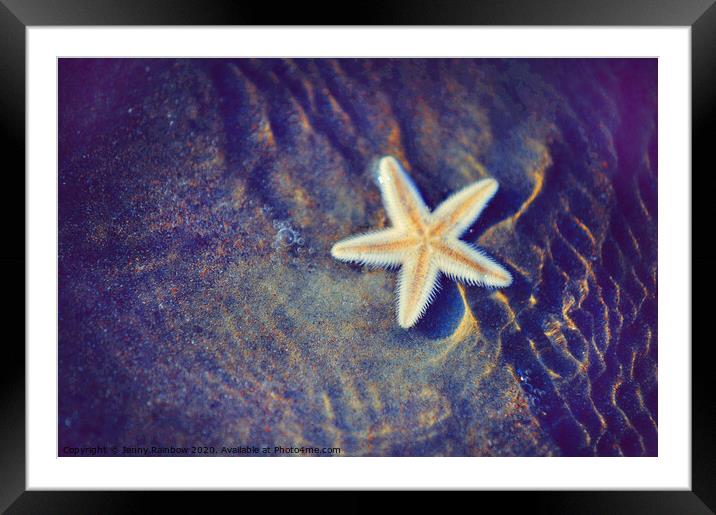 Sea Star. Memory of the Sunny Days in Tropics Framed Mounted Print by Jenny Rainbow