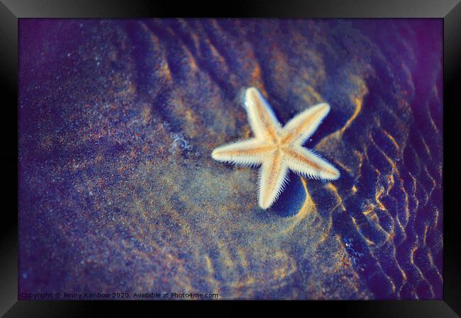 Sea Star. Memory of the Sunny Days in Tropics Framed Print by Jenny Rainbow