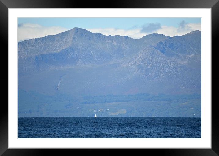 Arran`s mountains Framed Mounted Print by Allan Durward Photography