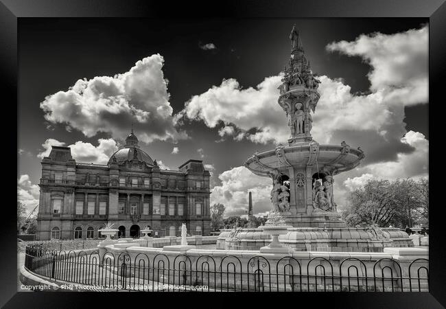 Doulton Fountain, Glasgow Green No. 2 Framed Print by Phill Thornton