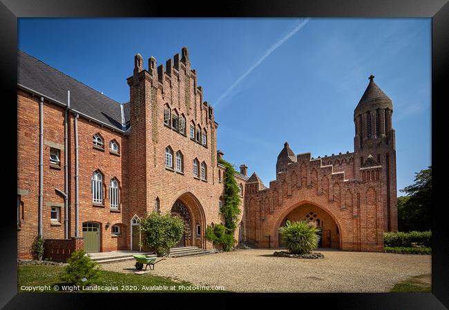 Quarr Abbey Isle Of Wight Framed Print by Wight Landscapes