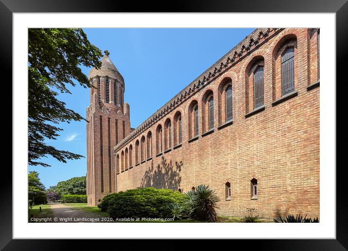 Quarr Abbey Isle Of Wight Framed Mounted Print by Wight Landscapes