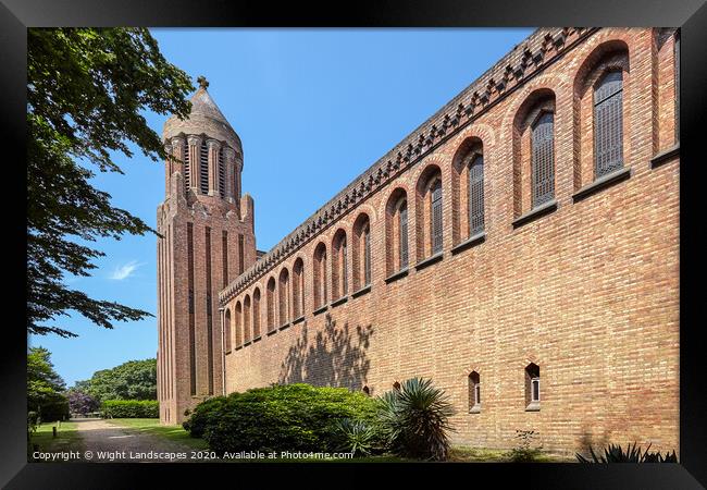 Quarr Abbey Isle Of Wight Framed Print by Wight Landscapes
