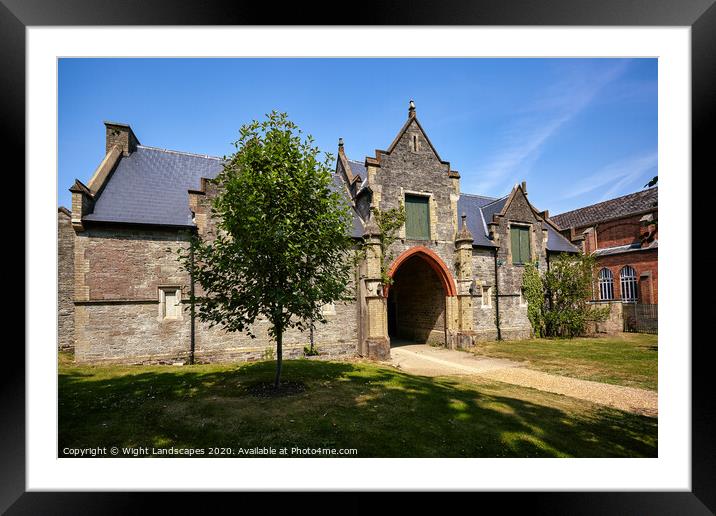 Quarr Abbey Stables Isle Of Wight Framed Mounted Print by Wight Landscapes