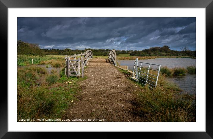 Brading Marshes Isle Of Wight Framed Mounted Print by Wight Landscapes
