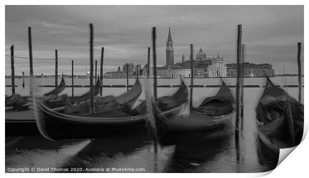 Serene Venice Sunrise Print by David Thomas