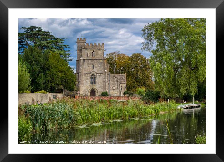 St Cyr's Church on the Canal in Stonehouse  Framed Mounted Print by Tracey Turner