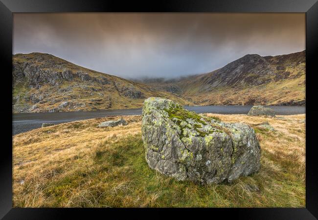 Old rock Framed Print by Jonathon barnett