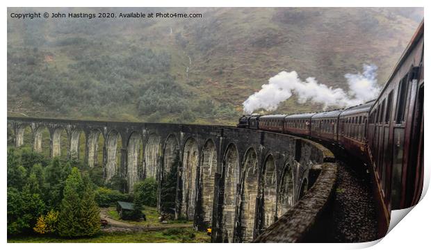 The Scottish Engine's Harry Potter Journey Print by John Hastings