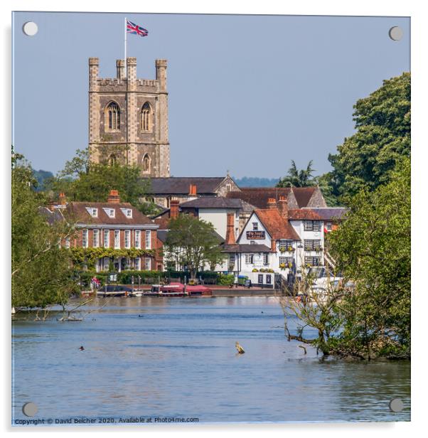 Henley-on-Thames Acrylic by David Belcher