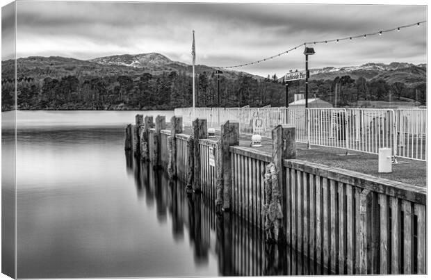 Ambleside Pier Canvas Print by Roger Green