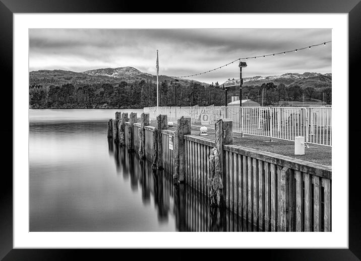 Ambleside Pier Framed Mounted Print by Roger Green
