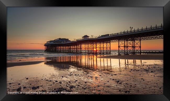 Cromer Pier Sunrise Norfolk Framed Print by David Powley