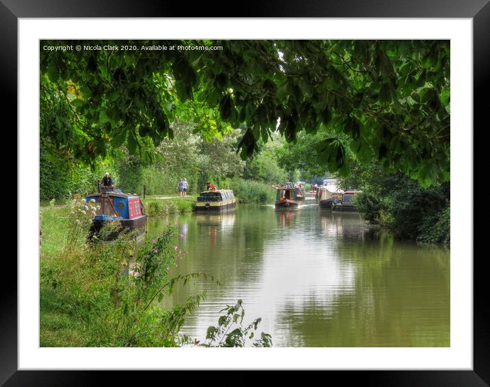 The Waterway Framed Mounted Print by Nicola Clark
