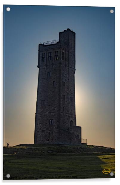 Victoria Tower - Huddersfield, West Yorkshire Acrylic by Glen Allen