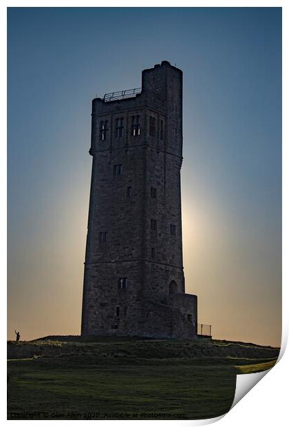 Victoria Tower - Huddersfield, West Yorkshire Print by Glen Allen