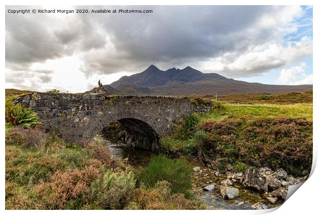 Cuillin Mountain, Isle of Skye Print by Richard Morgan