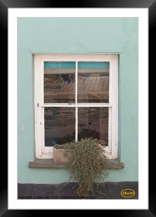 Reflections in the window Framed Mounted Print by Glen Allen