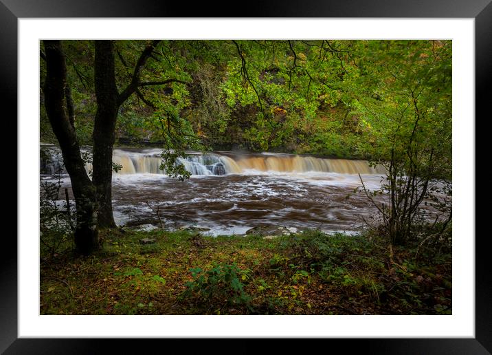 The river Tawe in the Swansea Valley Framed Mounted Print by Leighton Collins