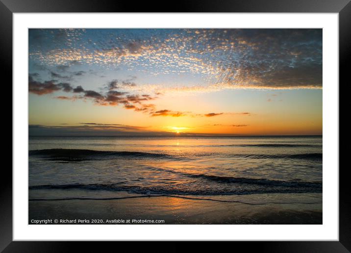 Distant Sun Framed Mounted Print by Richard Perks