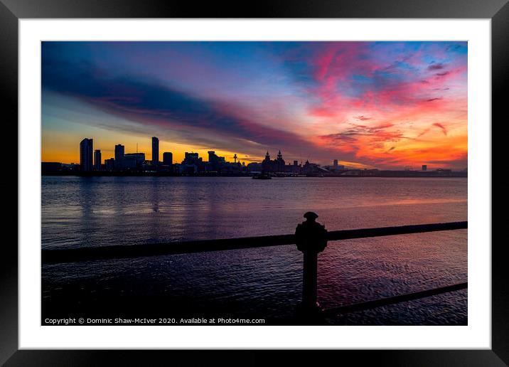 Liverpool Sunrise Framed Mounted Print by Dominic Shaw-McIver
