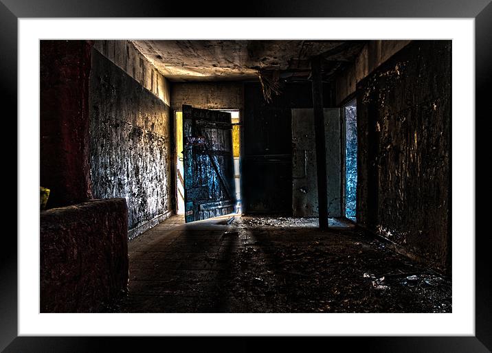 Stepping in to the light Framed Mounted Print by Nathan Wright