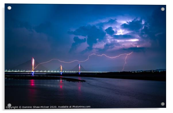 Lightning Strike Acrylic by Dominic Shaw-McIver