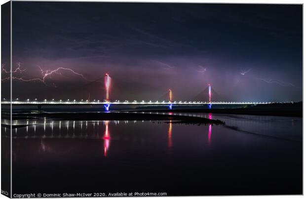 Spike Island Lightning Canvas Print by Dominic Shaw-McIver