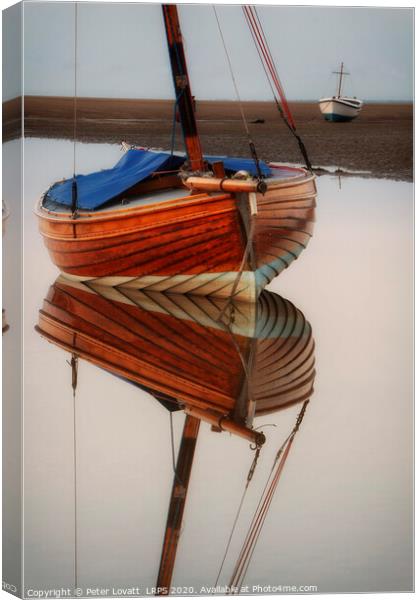 Brown Sailing Boat Canvas Print by Peter Lovatt  LRPS