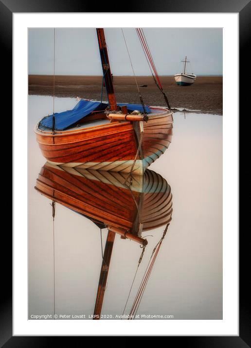 Brown Sailing Boat Framed Mounted Print by Peter Lovatt  LRPS