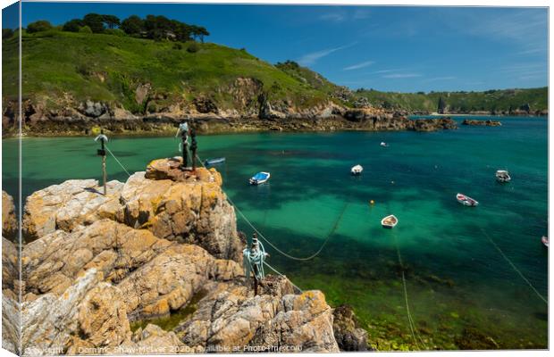 Saints Bay, Guernsey Canvas Print by Dominic Shaw-McIver