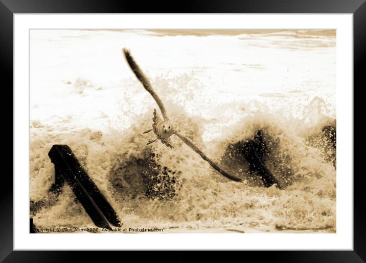 Escape the Surf Framed Mounted Print by Glen Allen