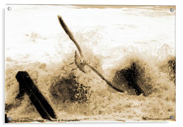 Escape the Surf Acrylic by Glen Allen