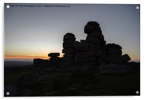 Great Staple Tor Acrylic by Pete Hemington