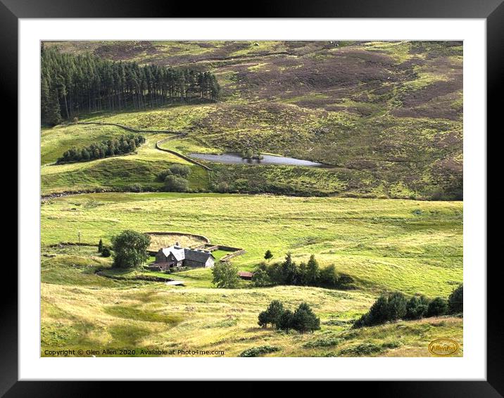 Scottish Valley Framed Mounted Print by Glen Allen