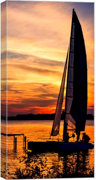 Sailing - Lake Monona - Madison - Wisconsin, USA  Canvas Print by Steven Ralser