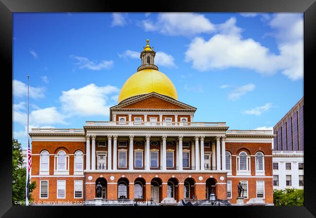 The State House in Boston Framed Print by Darryl Brooks