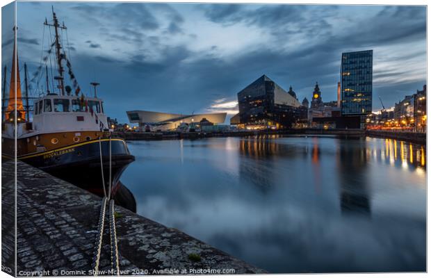 Canning Dock Liverpool Canvas Print by Dominic Shaw-McIver
