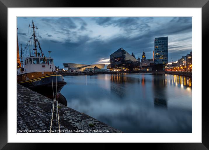 Canning Dock Liverpool Framed Mounted Print by Dominic Shaw-McIver