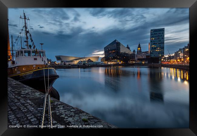 Canning Dock Liverpool Framed Print by Dominic Shaw-McIver