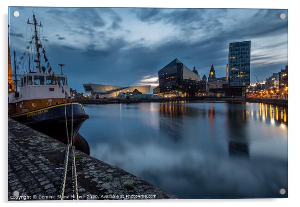 Canning Dock Liverpool Acrylic by Dominic Shaw-McIver