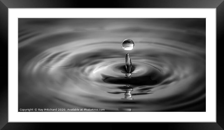 Water Drop  Framed Mounted Print by Ray Pritchard