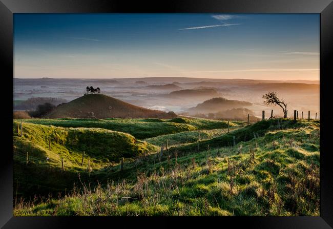 Colmers Hill at dawn Framed Print by Bob Small