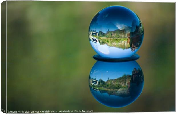 Lensball Reflection Canvas Print by Darren Mark Walsh