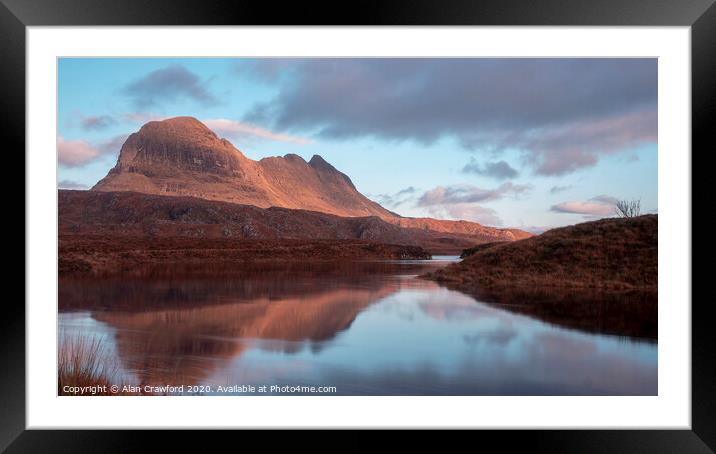 Suilven, Scotland Framed Mounted Print by Alan Crawford